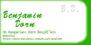 benjamin dorn business card